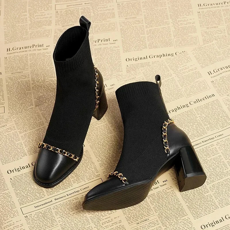 Bottines Chaussettes | Élégantes et Confortables | Parfaites pour un look urbain tendance