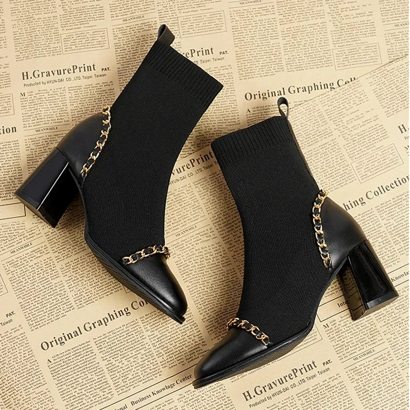 Bottines Chaussettes | Élégantes et Confortables | Parfaites pour un look urbain tendance