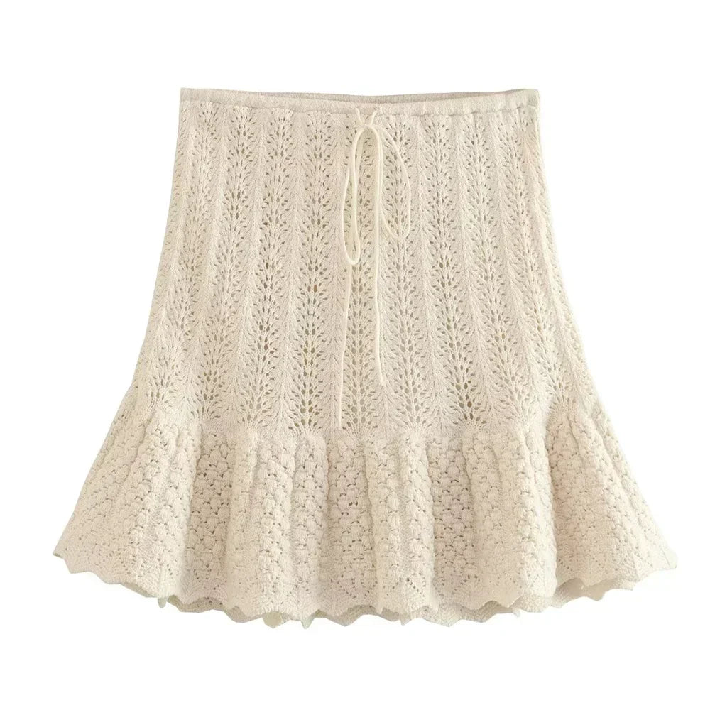 Ensemble Tricot | Sans Manches | Léger et Texturé | Parfait pour le Printemps et Été