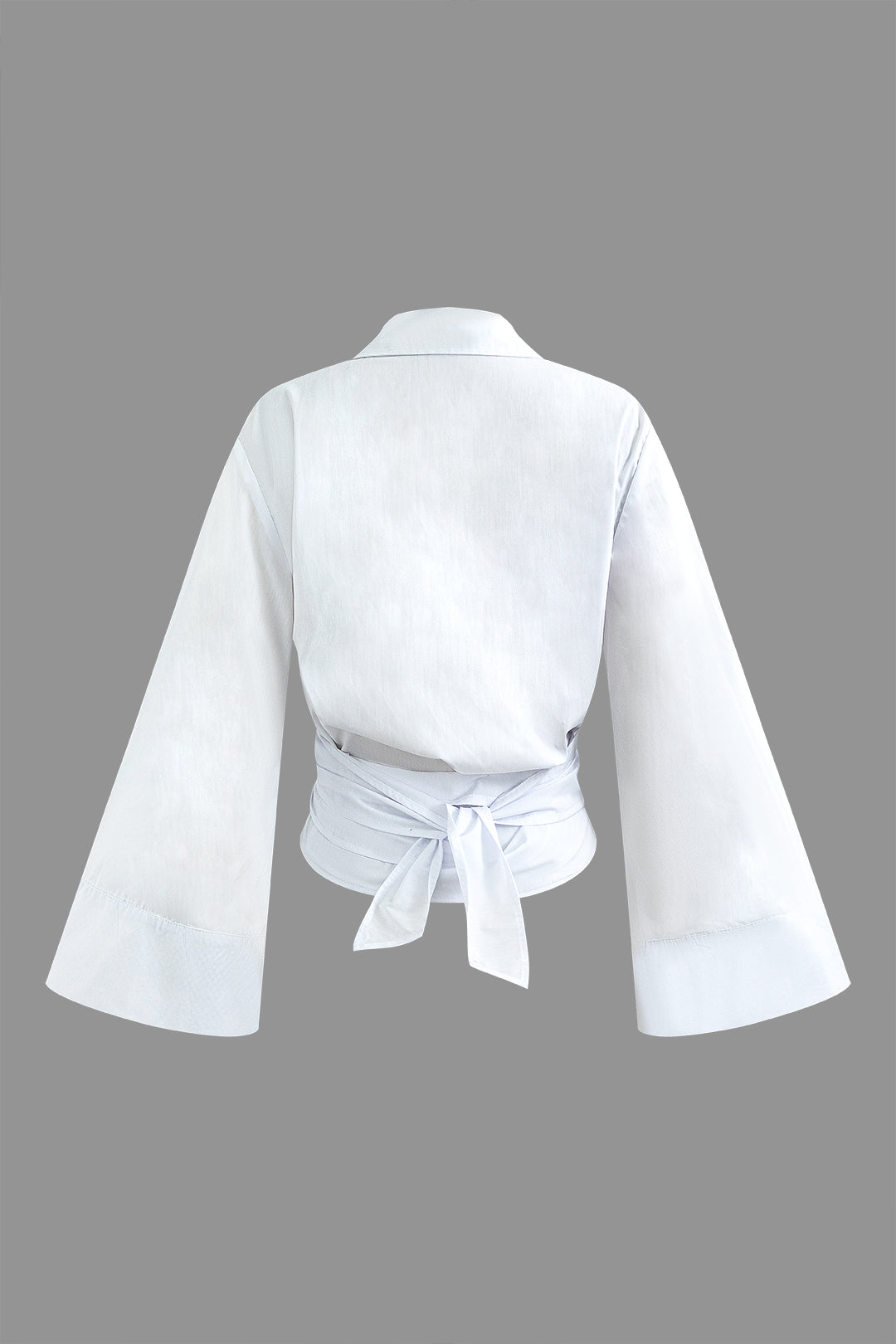 Chemise Élégante | Manches Évasées | Taille Ceinturée | Parfaite pour le bureau ou les looks habillés