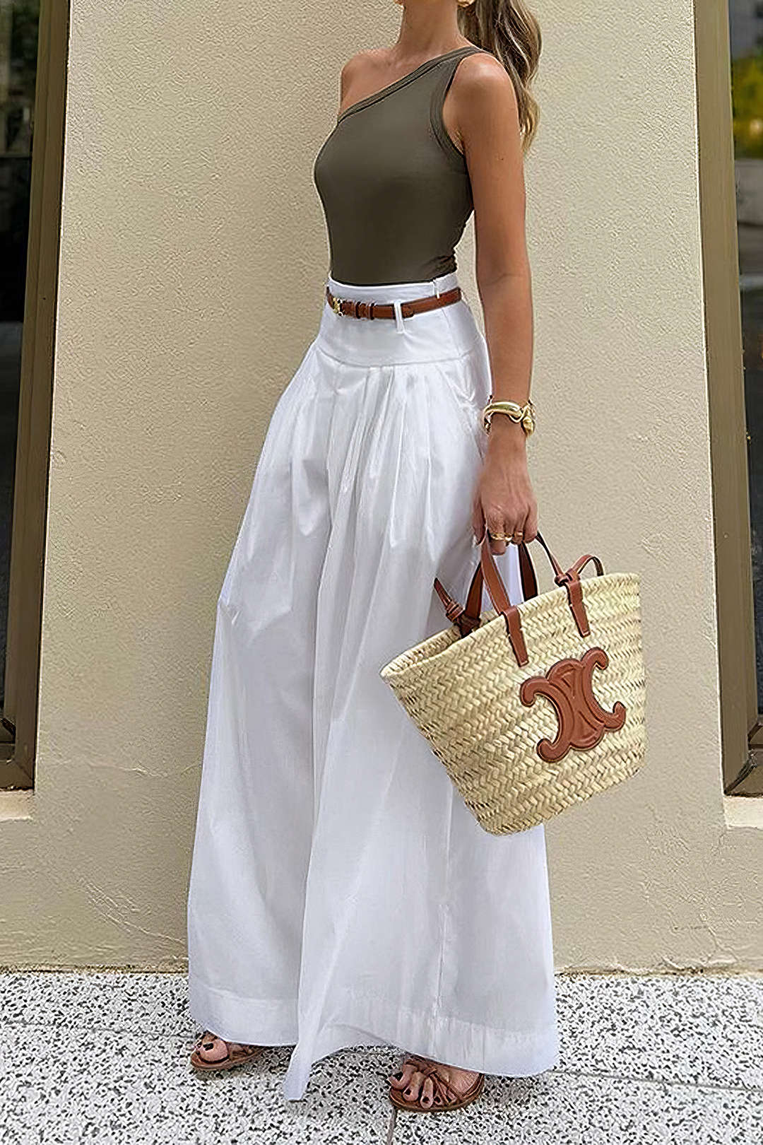 Pantalon Large Femme | Léger et Aéré | Parfait pour l’été et les vacances au soleil