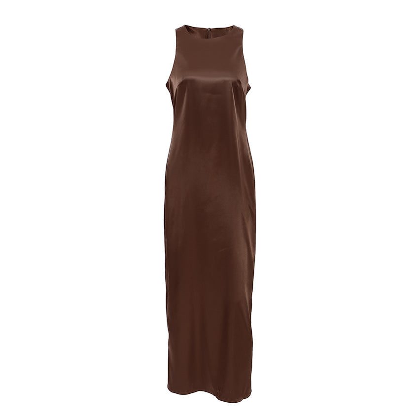 Robe Longue | Coupe Droite et Moderne | Élégante pour le Bureau ou Sorties Urbaines