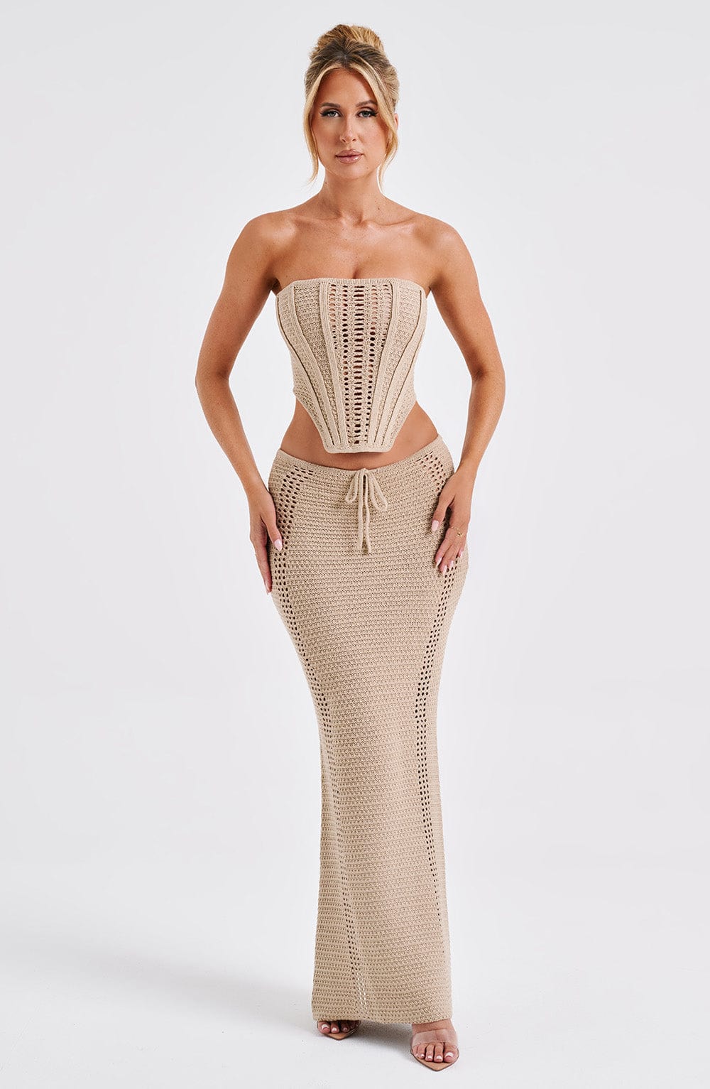 Ensemble Femme | Maille Bohème et Ajourée | Idéal pour l’été, les vacances et les looks décontractés