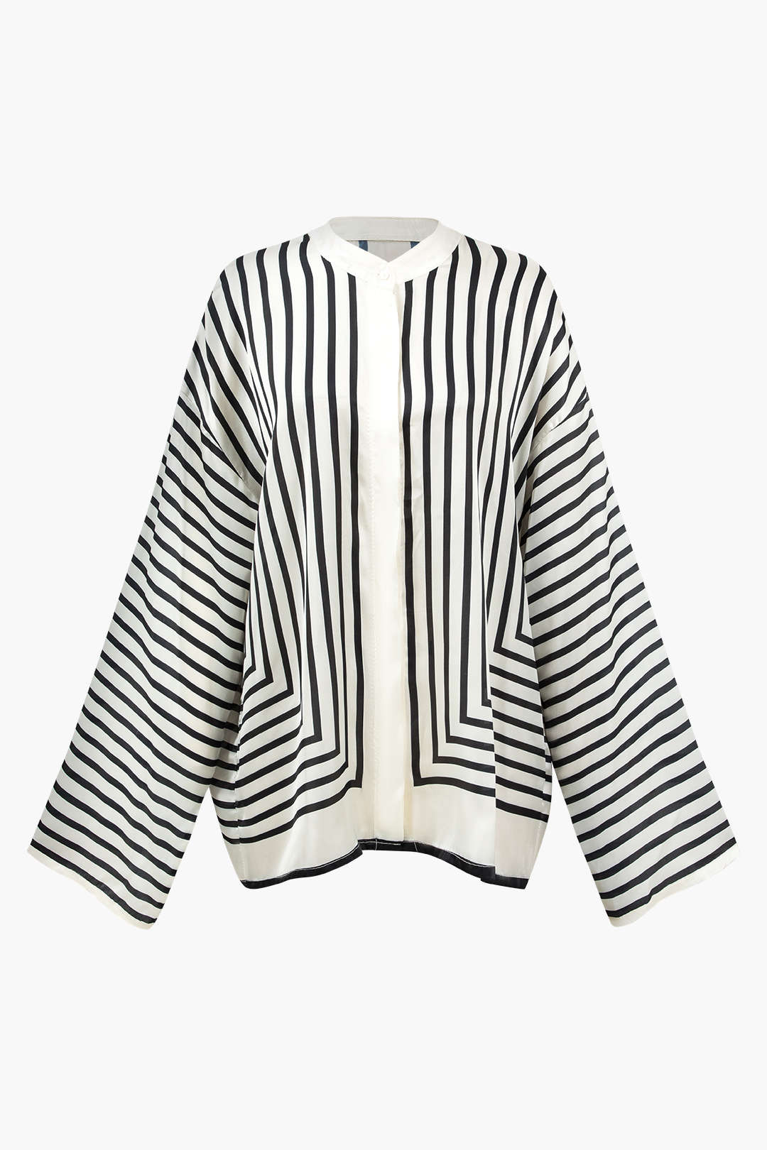 Blouse à Rayures | Coupe Ample | Col Chemise | Idéale pour tenues de printemps