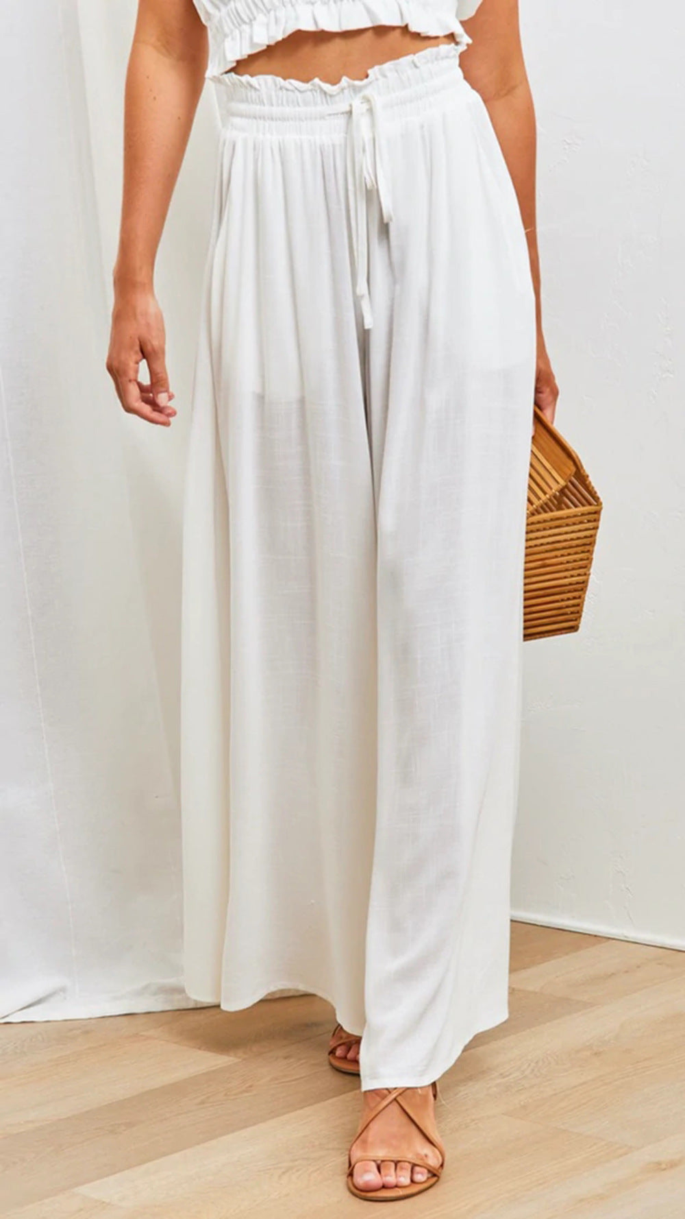 Pantalon Fluide | Taille Haute et Confortable | Idéal pour l'été ou les journées décontractées
