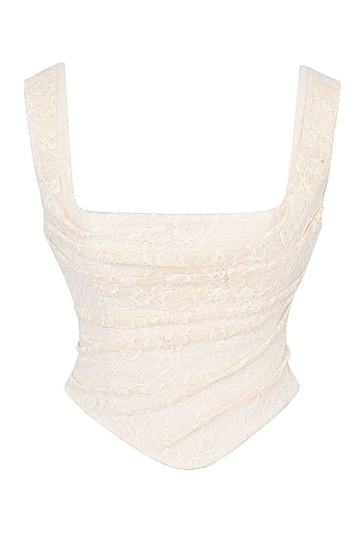 Ensemble Dentelle | Deux Pièces Élégant | Coupe Corset | Idéal pour les événements d'été et soirées