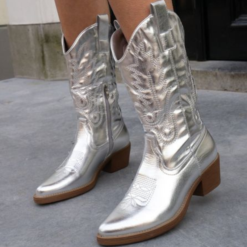 Bottes Femme | Style Western Brillant et Moderne | Idéales pour looks audacieux et festivals