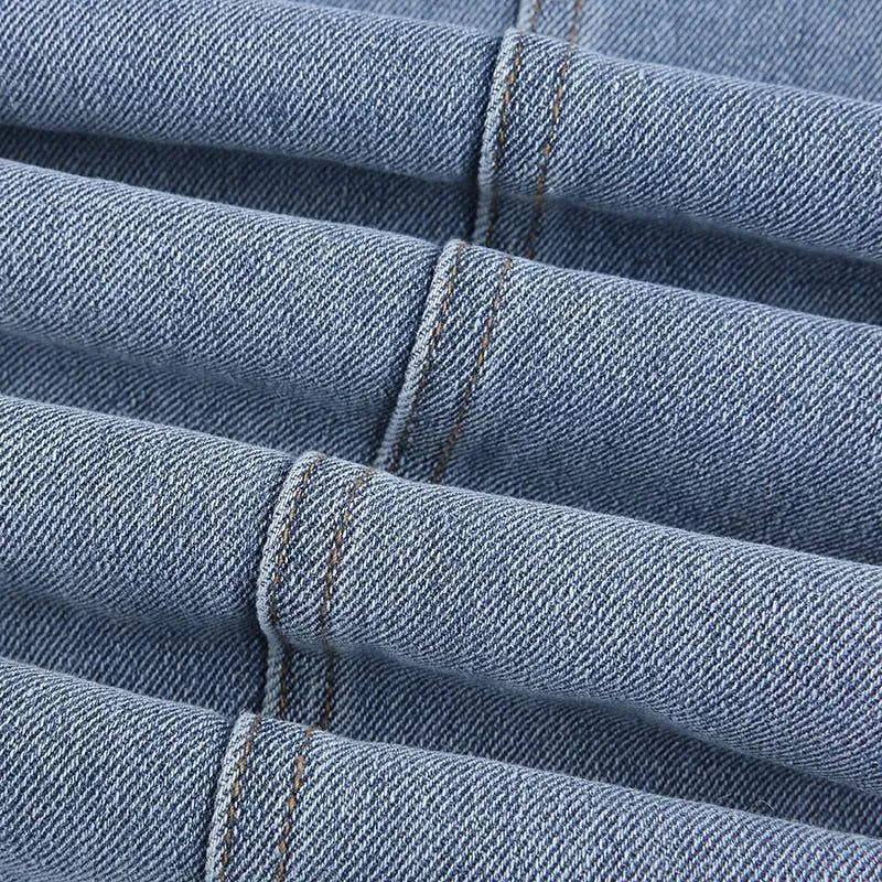 Jean Droit | Étoiles Appliquées | Taille Haute | Parfait pour un look urbain