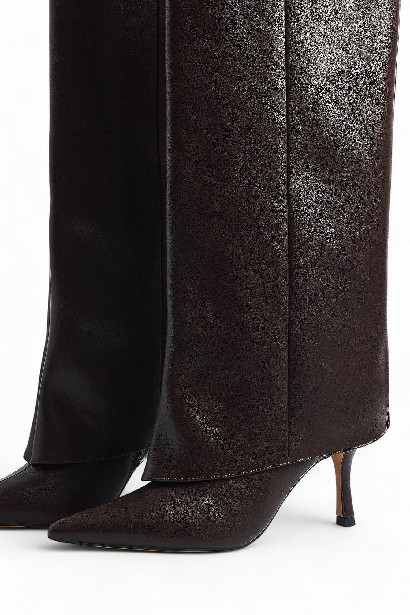 Bottes "Slouchy" Marron | Tige Souple et Talon Aiguille | Idéales pour un style glamour et décontracté