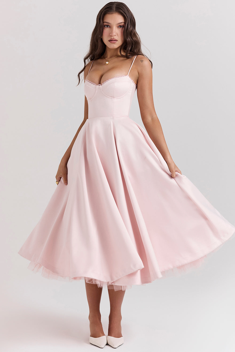 Robe Midi Rose | Élégante et Féminine | Parfaite pour les Occasions Spéciales