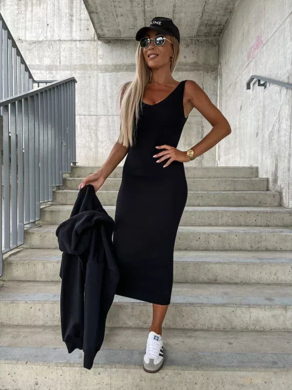 Ensemble Décontracté | Jupe Ajustée et Haut Loose | Style Minimal Chic | Parfait pour Sorties Urbaines ou Détente