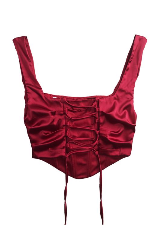 Ensemble Satin | Corset Drapé & Jupe Fendue | Parfait pour soirées d’été