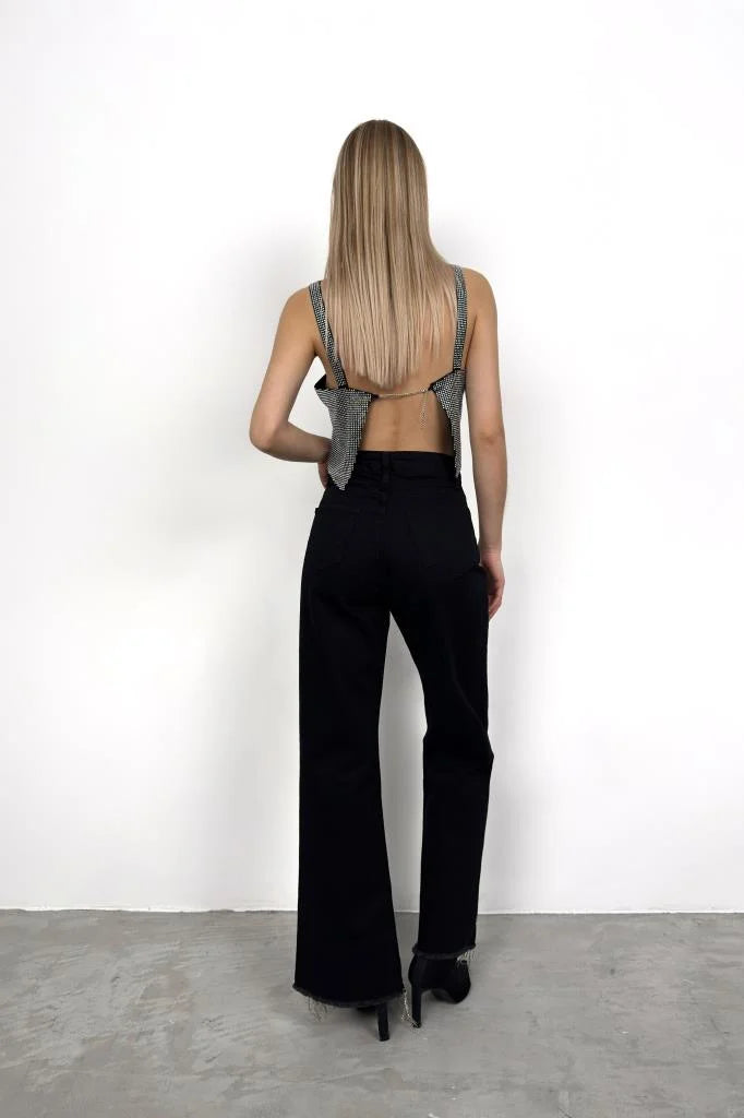 Jean à Franges | Denim | Taille Haute | Idéal pour festivals et brunchs d’été