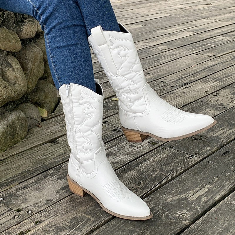 Bottes Femme | Style Western Brillant et Moderne | Idéales pour looks audacieux et festivals