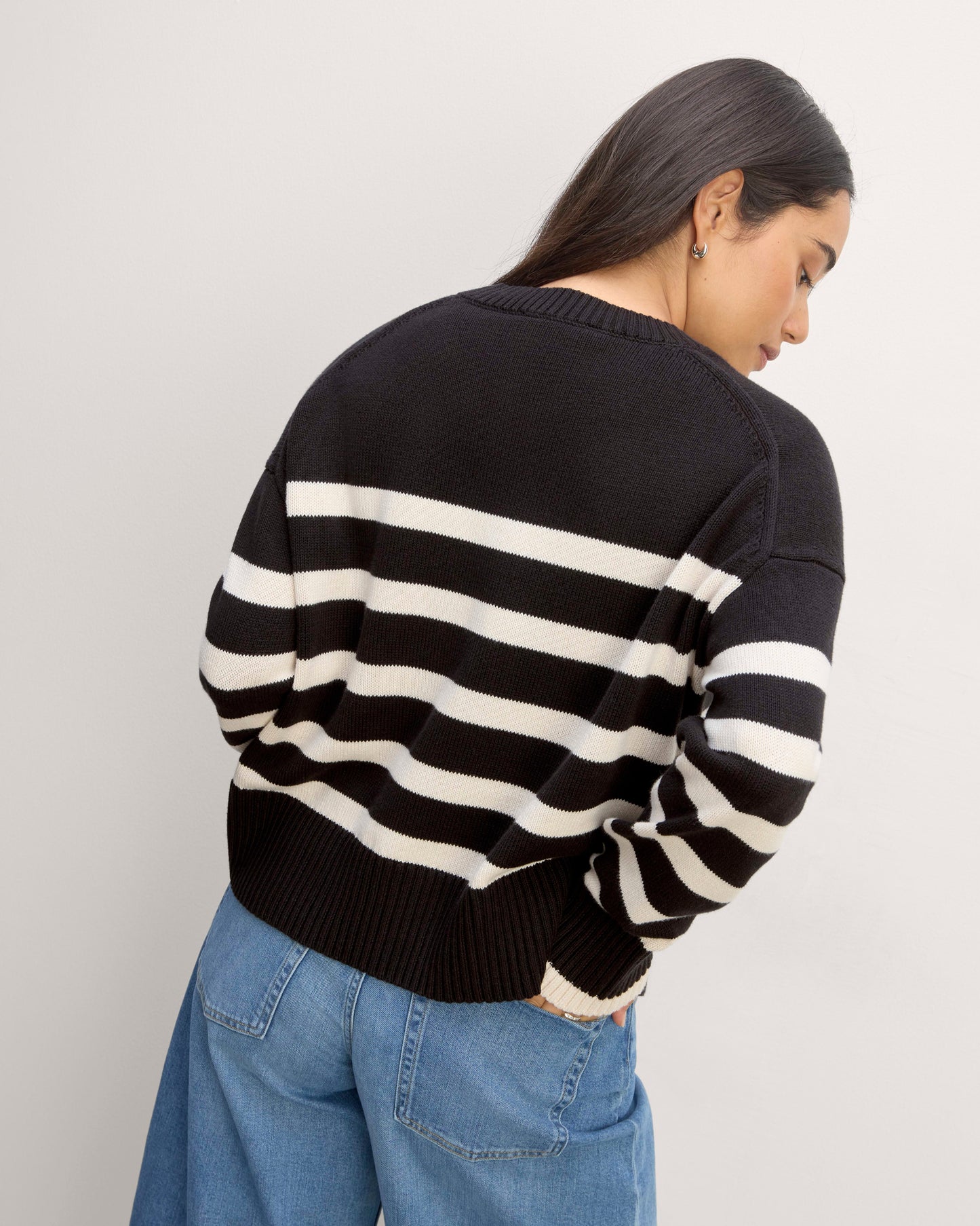 Pull Rayé | Tricot Confortable | Style Décontracté | Parfait pour un Look Urbain Quotidien