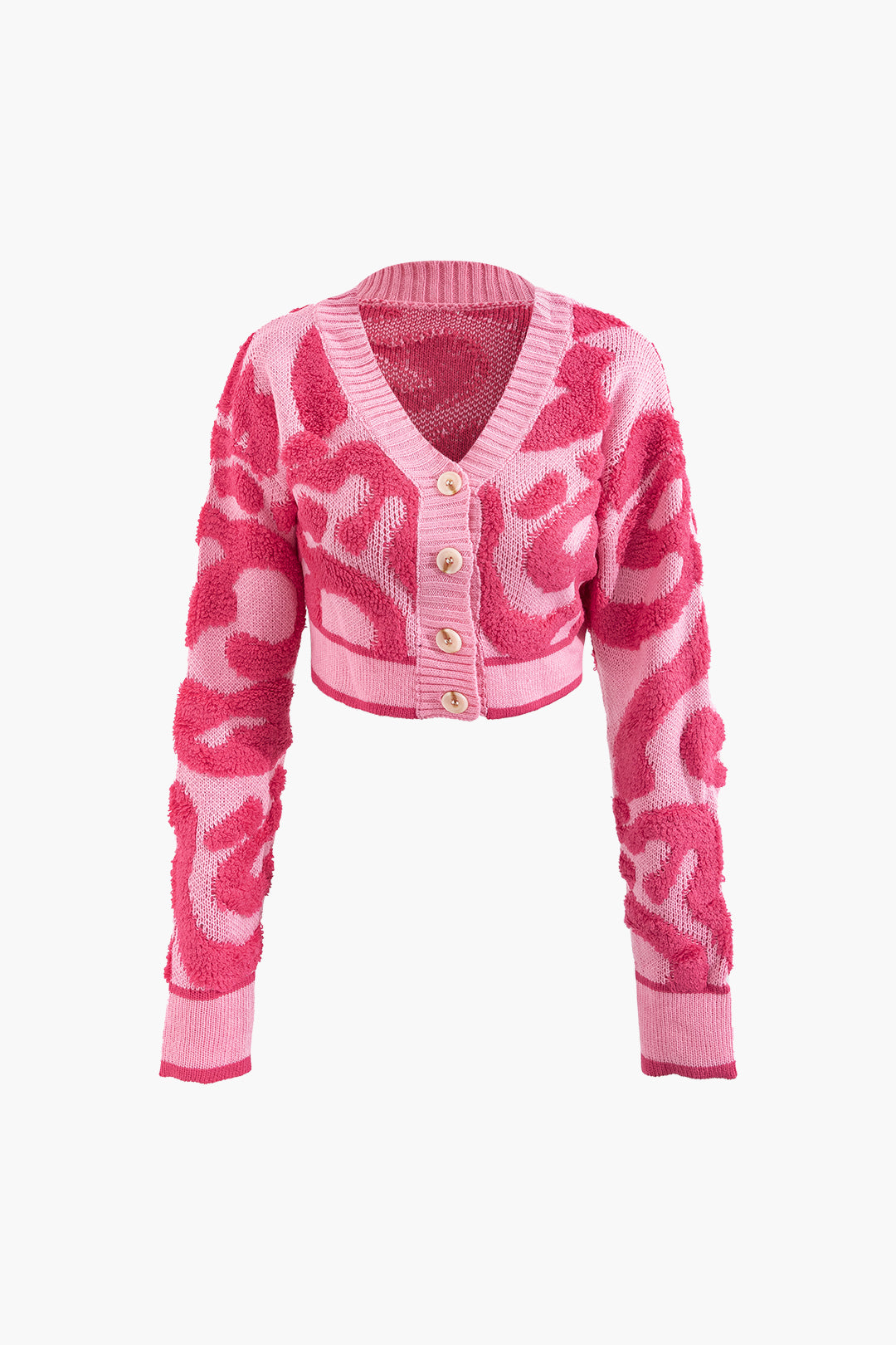 Cardigan Court | Motif Texturé et Coloré | Idéal pour un look fun et tendance