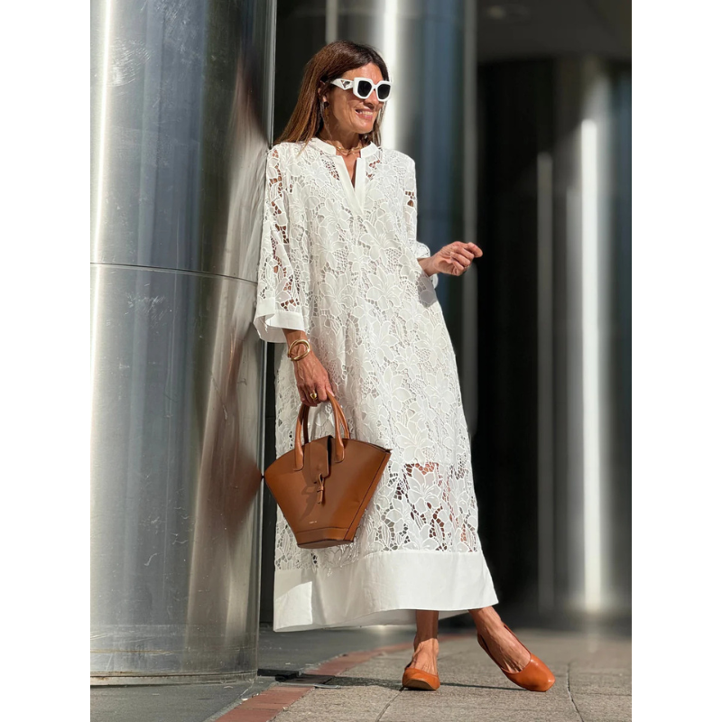 Robe d’Été Femme Manches 3/4 | Élégante & Intemporelle | Parfaite pour les Occasions Spéciales