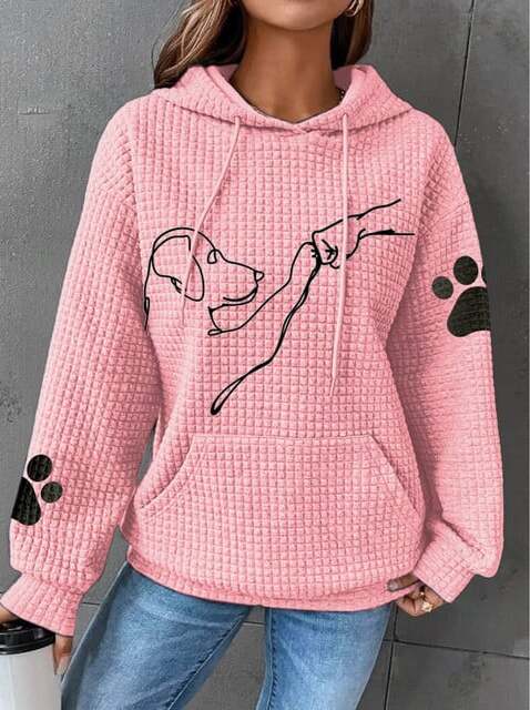 Sweat à Capuche Motif Chien | Style Décontracté & Confort Douillet