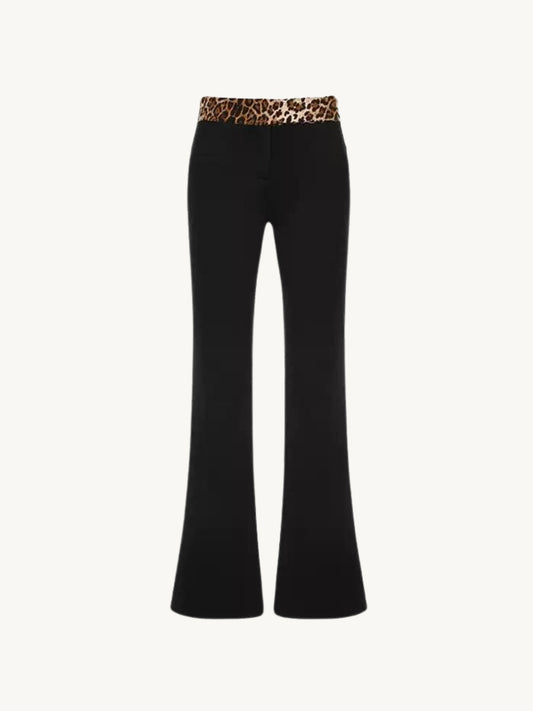 Pantalon Flare | Imprimé Léopard | Taille Haute | Idéal pour sorties chics