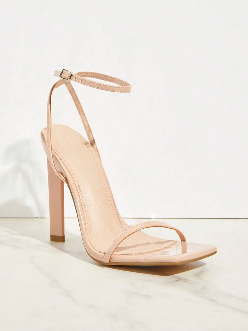 Sandales Minimalistes | Talon Haut | Élégance Contemporaine