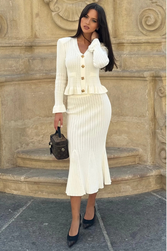 Ensemble Femme | Tricoté et Chic | Parfait pour les occasions élégantes ou professionnelles