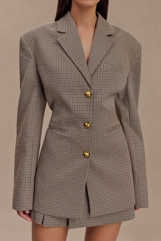 Blazer Long | Cintré et Structuré | Idéal pour le bureau ou les sorties élégantes