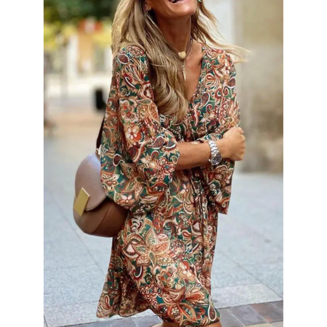 Robe Cache-Cœur Style Vintage Femme | Mini | Élégante & Tendance