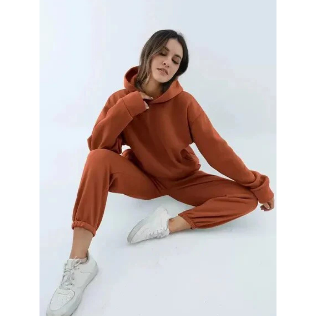 Ensemble Survêtement 2 Pièces | Hoodie Oversize Confort | Jogger Cheville Élastiquée