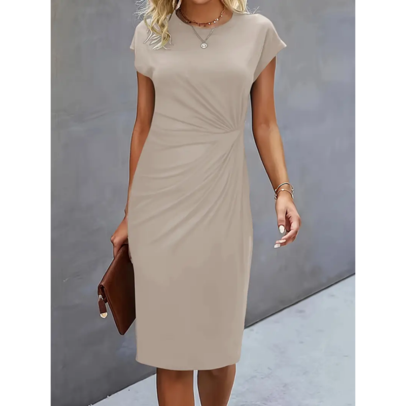 Robe Formelle Femme à Manches Courtes | Midi
