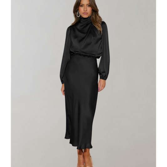 Robe Maxi Femme Imprimée | Col V Cache-Cœur, Fente Haute, Ceinture