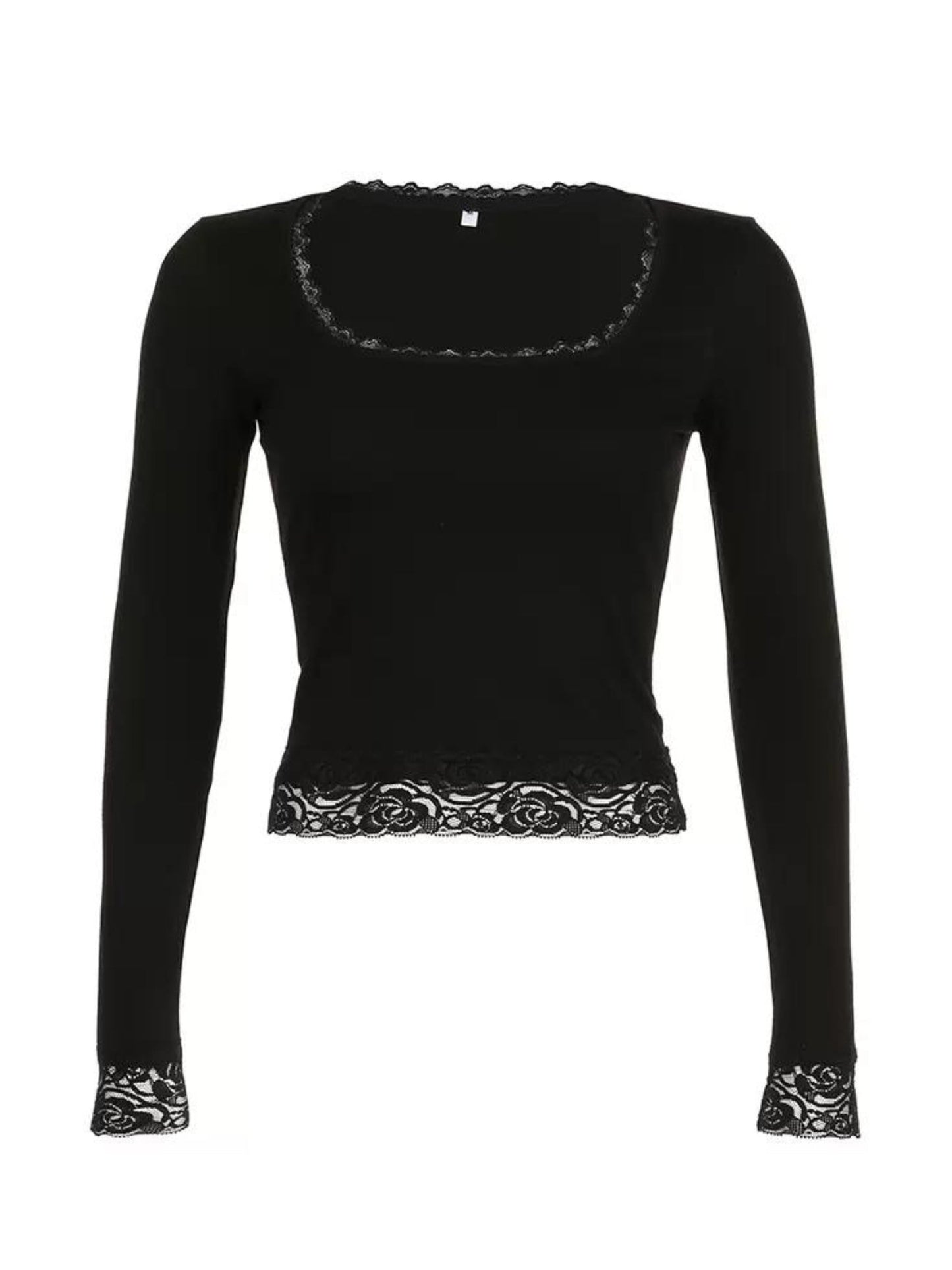 Top dentelle | Manches longues | Élégance féminine | Idéal pour sorties ou looks quotidiens
