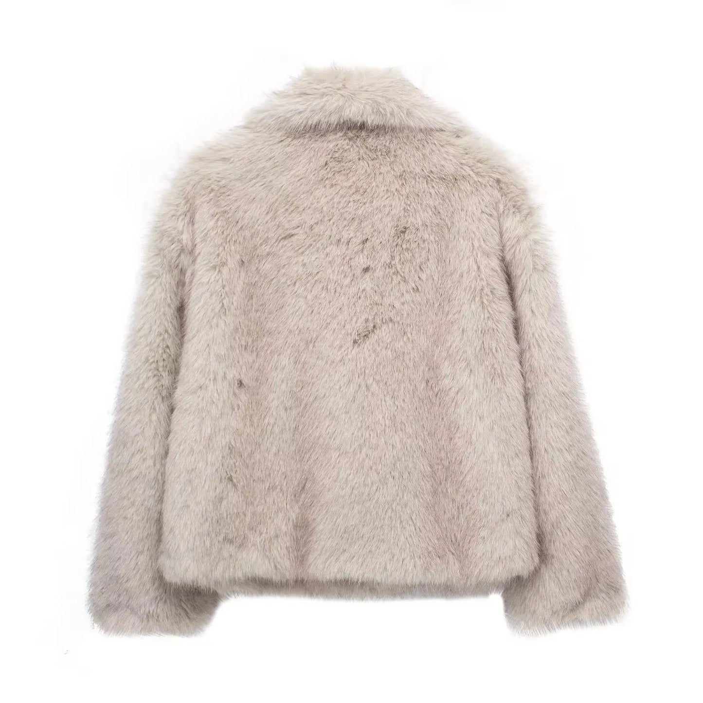 Veste Duveteuse Élégante | Fausse Fourrure Douce | Idéale pour l’Hiver et les Looks Féminins Décontractés