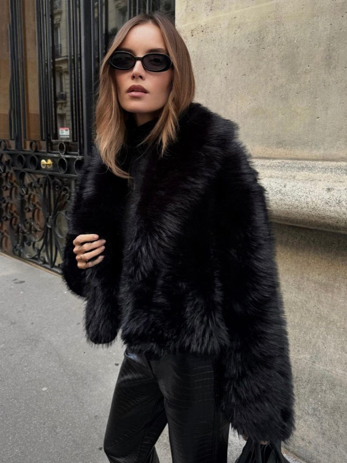 Veste Fausse Fourrure | Élégante et Chaude | Parfaite pour l’Hiver et les Soirées Chics