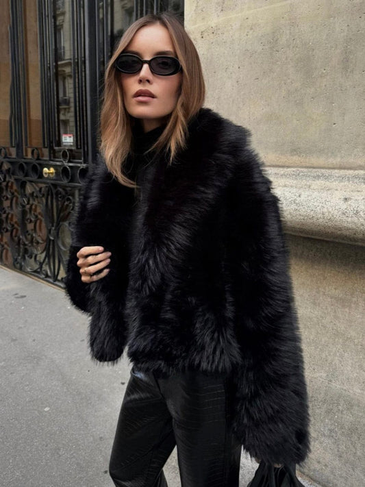 Veste Fausse Fourrure | Élégante et Chaude | Parfaite pour l’Hiver et les Soirées Chics