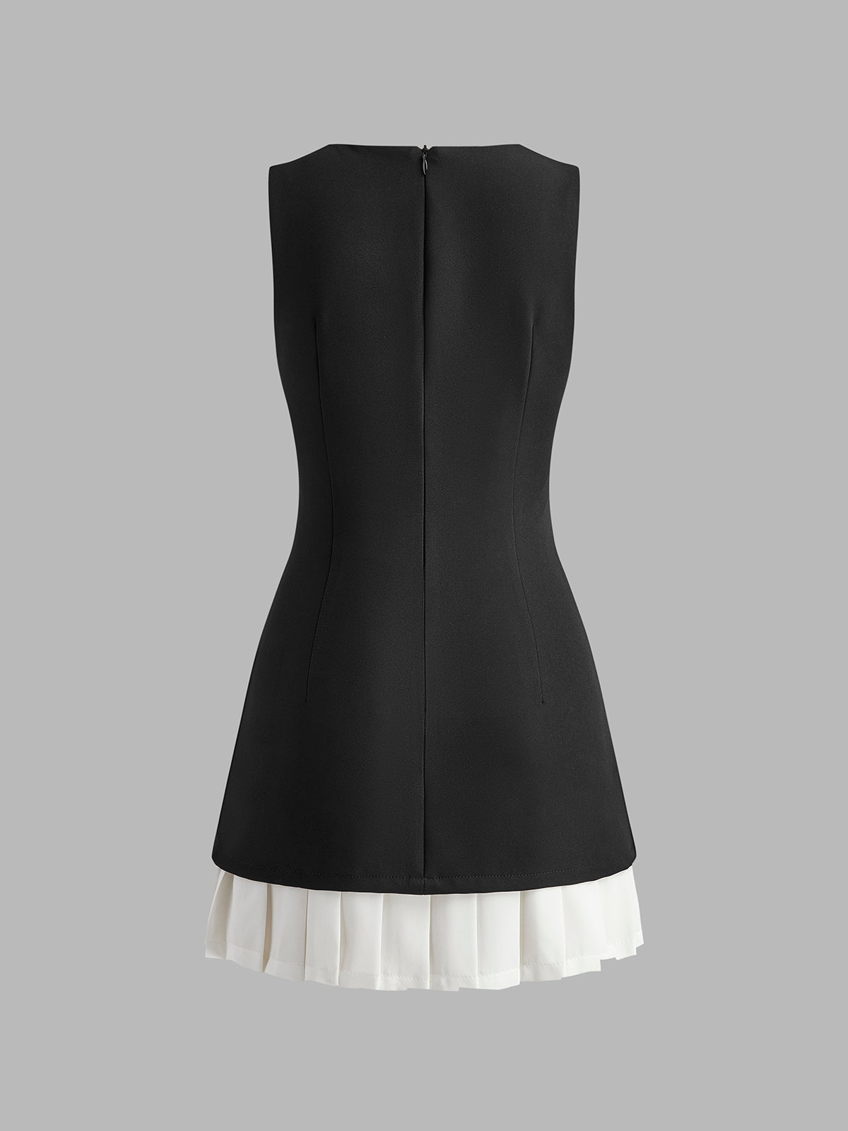Robe Courte | Coupe Structurée | Ourlet Plissé | Idéale pour occasions élégantes