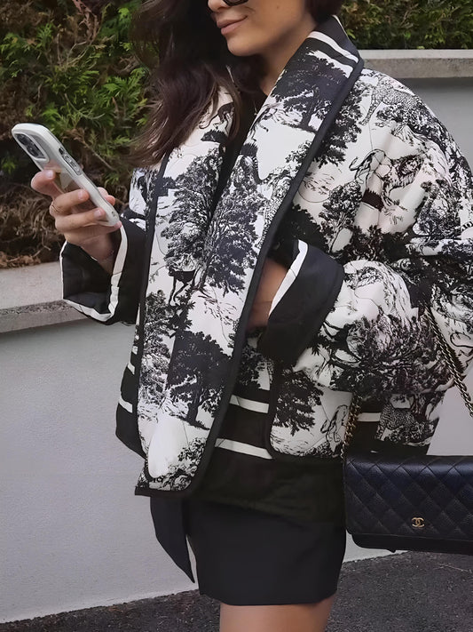 Veste Femme | Imprimée et Élégante | Parfaite pour les superpositions chics de mi-saison