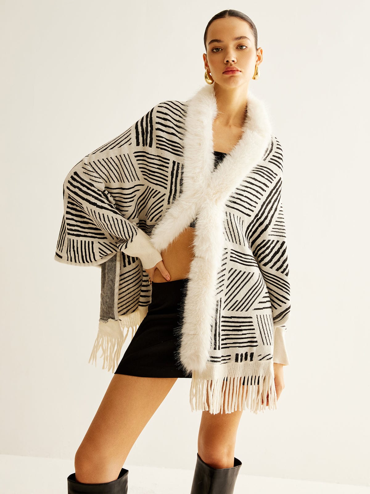 Poncho Femme | Chaleureux et Stylé | Parfait pour l’hiver et les superpositions originales