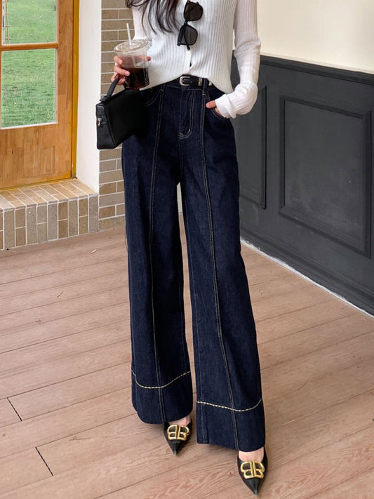 Jean Large Femme | Taille Haute et Moderne | Parfait pour un look casual de mi-saison