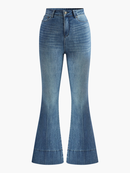 Jean Flare | Denim Stretch | Taille Haute | Idéal pour sorties décontractées