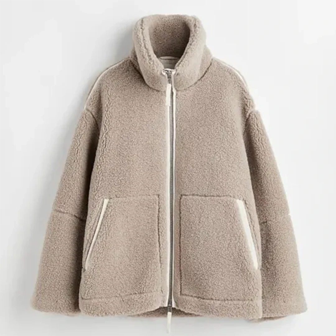 Veste en Sherpa Douillette pour Femme | Chaleur Tendance & Confort Extrême