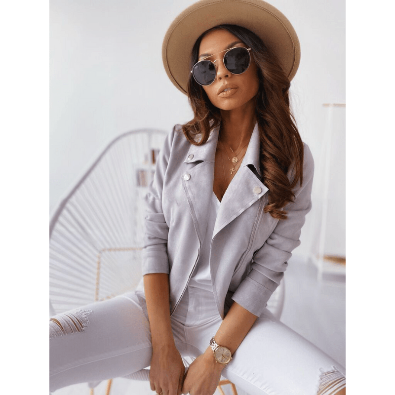 Manteau Courte en Laine Feutrée à Col Classique pour Femme | Élégance Minimaliste et Chic