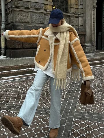 Veste Courte Aviateur | Style Moderne & Douceur d’Hiver