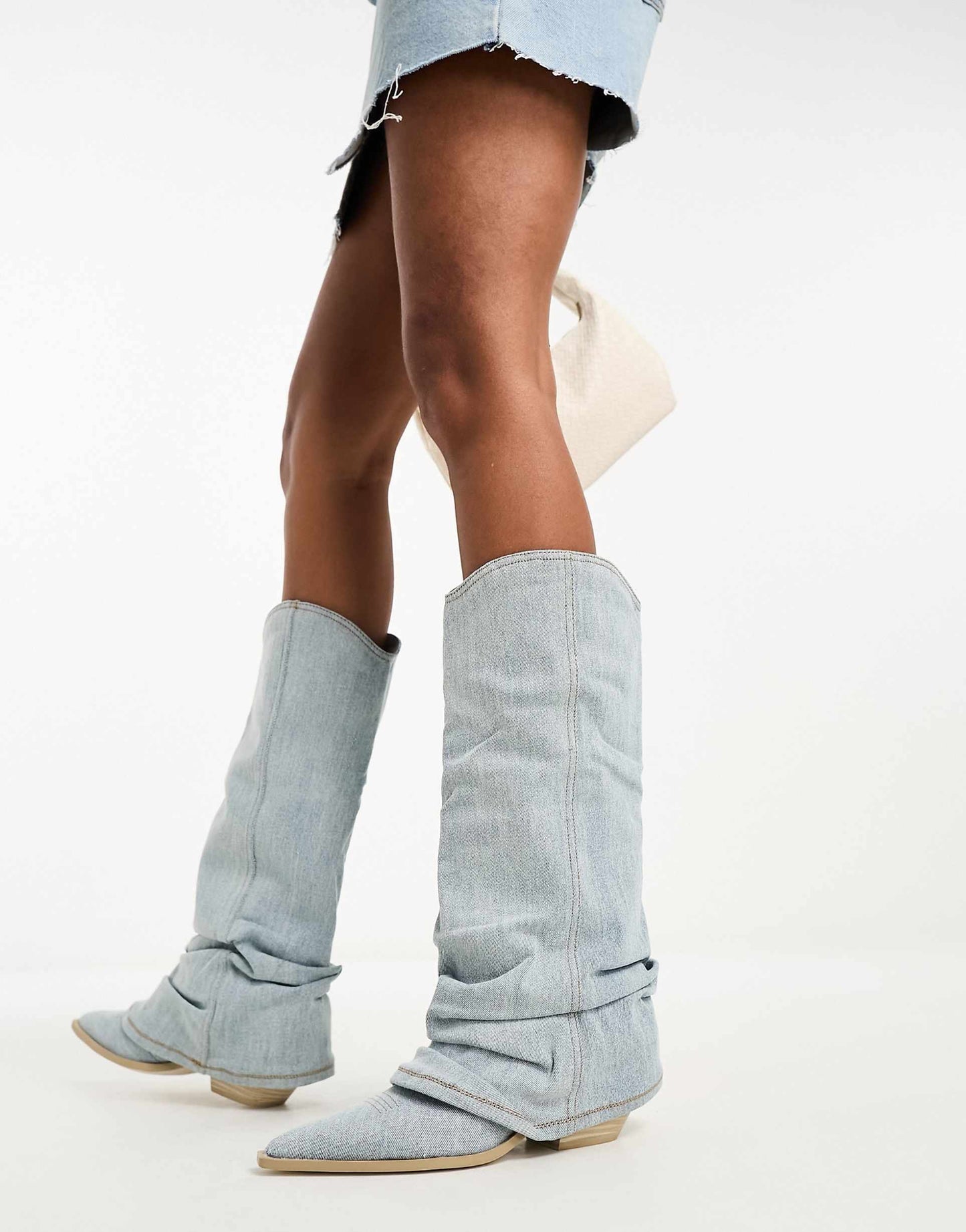 Bottes en Jean | Style Oversize et Pointu | Parfaites pour un look street et affirmé