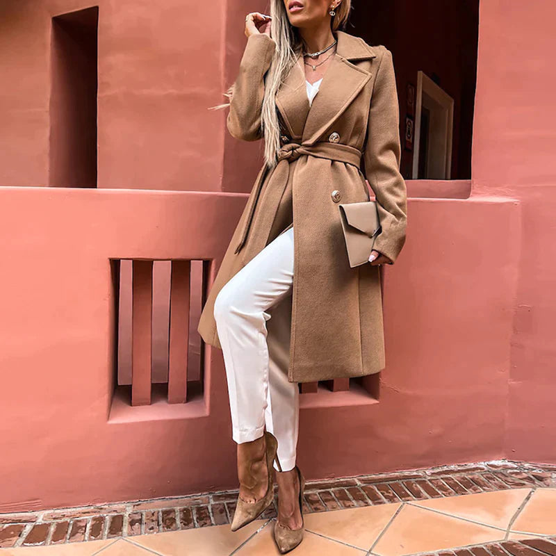 Manteau Long Femme Ceinturé | Élégance, Confort & Style Intemporel