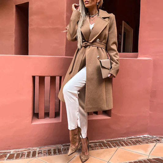 Manteau Long Femme Ceinturé | Élégance, Confort & Style Intemporel