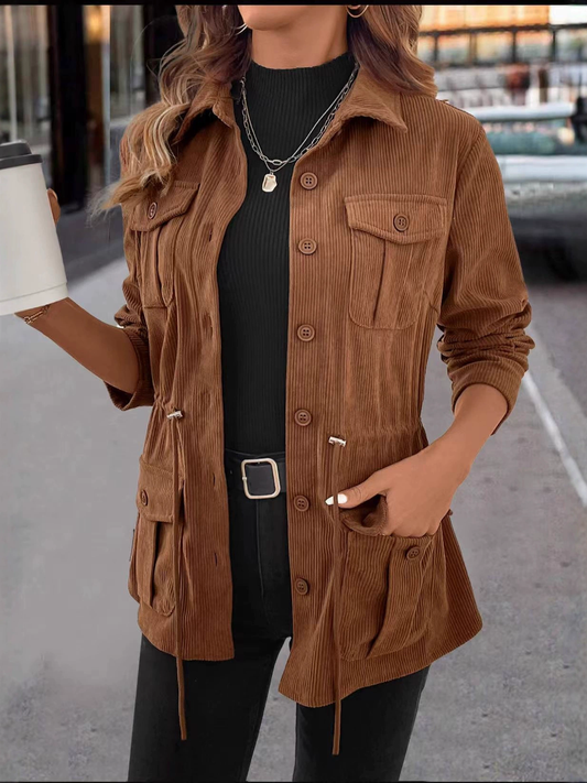 Veste en Velours Côtelé pour Femme | Style Moderne & Fonctionnel au Quotidien