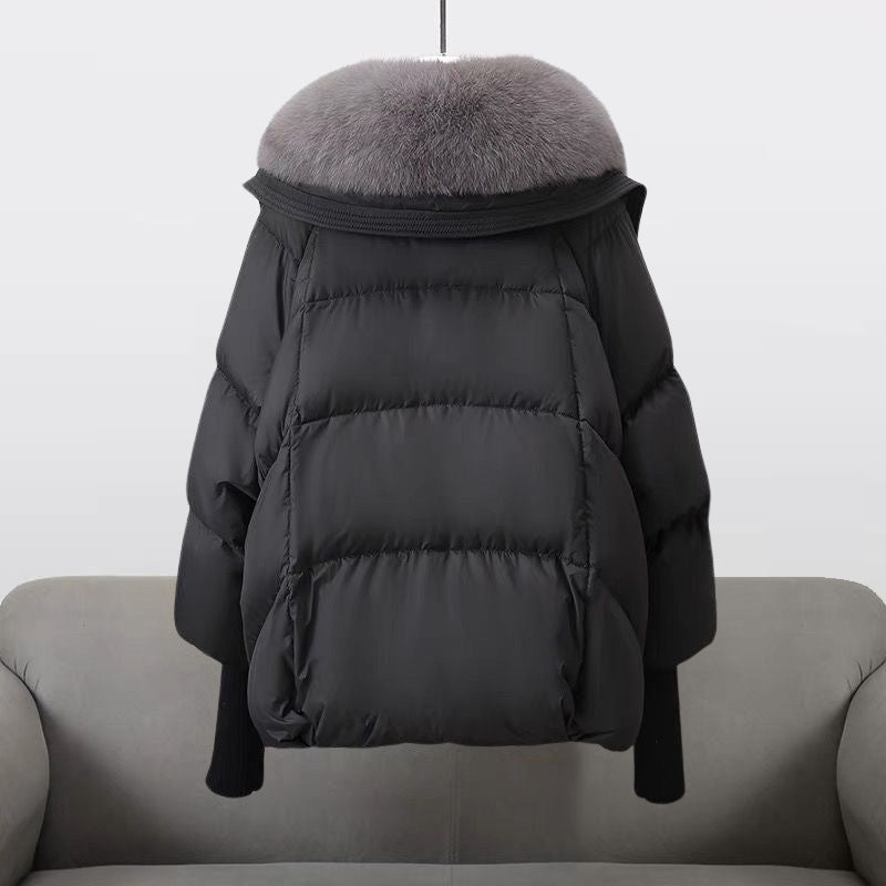 Doudoune Courte à Capuche et Col en Fausse Fourrure pour Femme | Chaleur Luxueuse & Style Hivernal