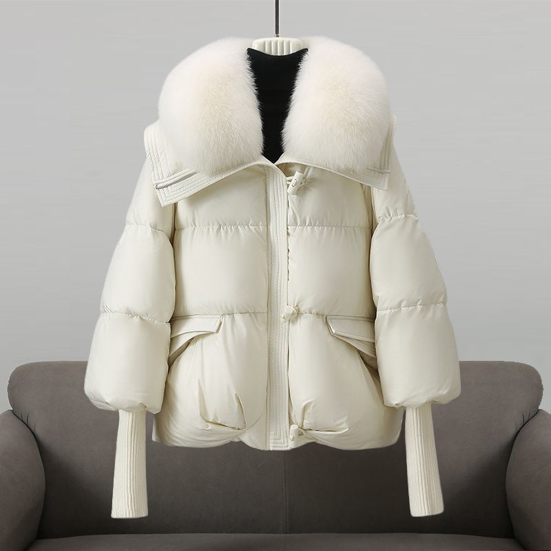Doudoune Courte à Capuche et Col en Fausse Fourrure pour Femme | Chaleur Luxueuse & Style Hivernal