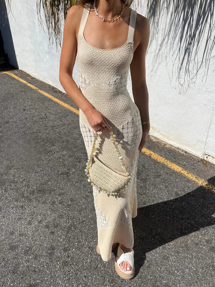 Robe Maxi Crochet | Coton Léger | Style Bohème | Soirées d’Été
