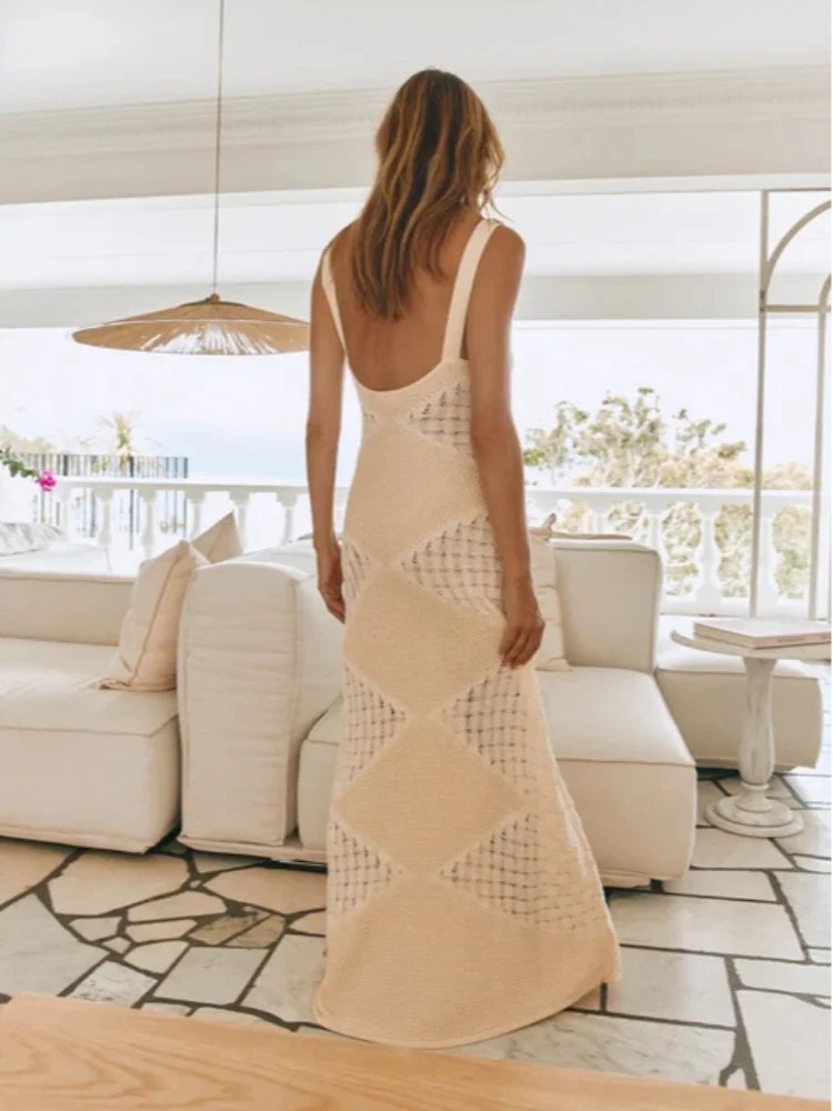 Robe Maxi Crochet | Coton Léger | Style Bohème | Soirées d’Été